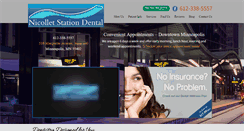 Desktop Screenshot of nicolletstationdental.com